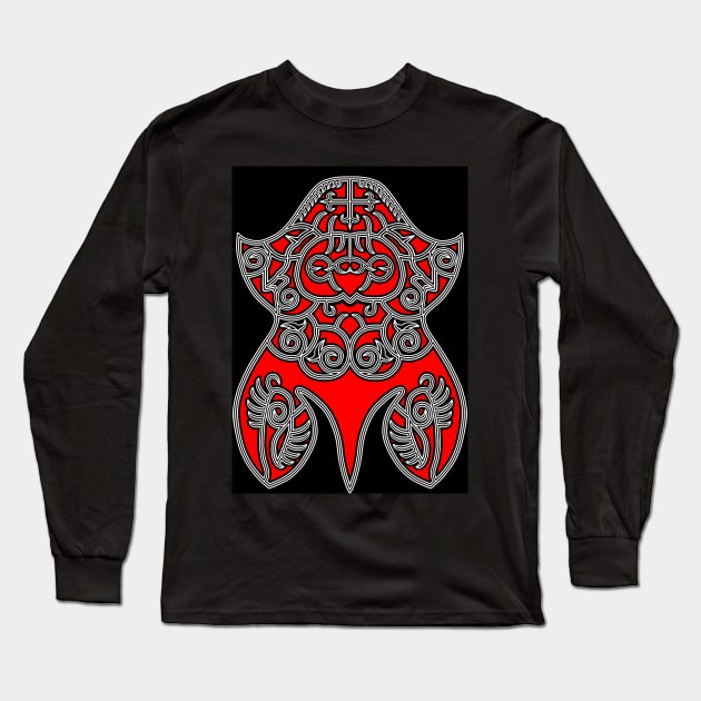 tribal batak culture 2 Long Sleeve T-Shirt by Hahanayas